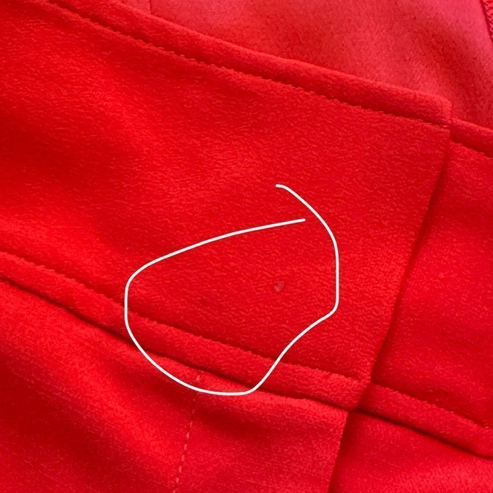 Veronica Beard Faxon Belted Trousers in Cherry Red 16 - Picture 6 of 7